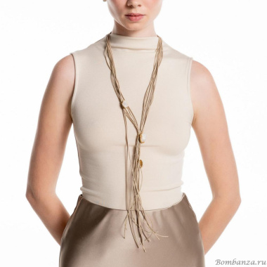 Колье Katerina Vassou, Happiness, с друзой агата, KV25.1-403164GWHITE белый